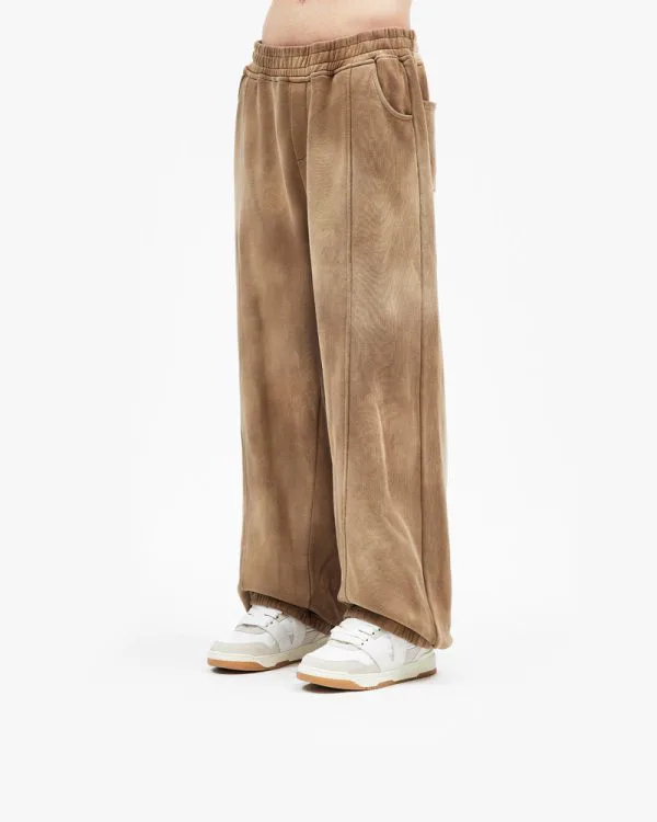 FADED WASH JOGGER BEIGE - Pantalons & Jorts - streetwear Avenue Wear