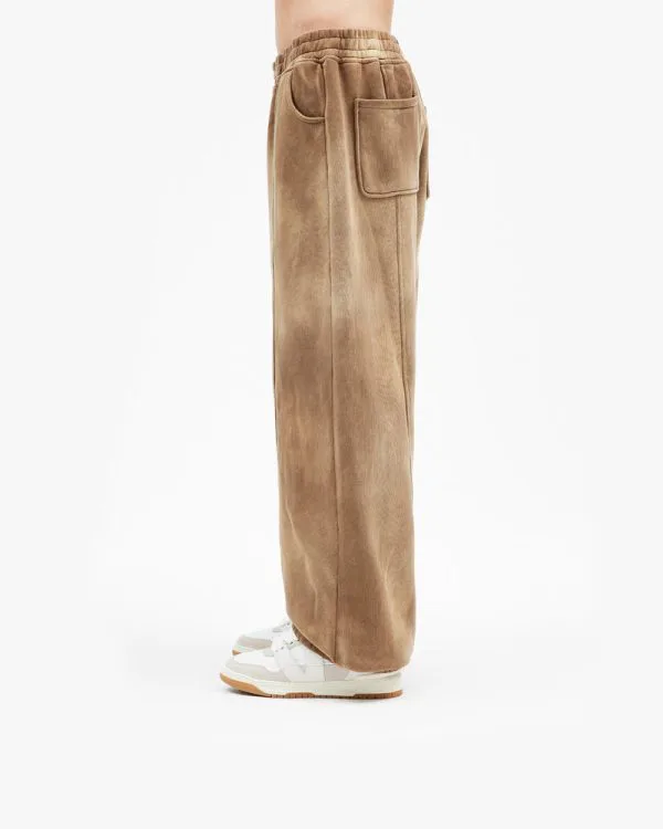 FADED WASH JOGGER BEIGE - Pantalons & Jorts - streetwear Avenue Wear