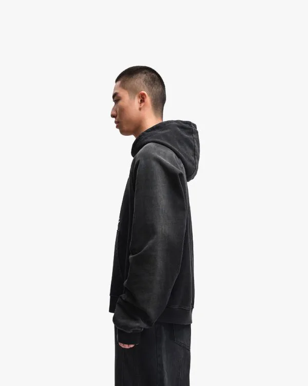GALLERY HOODIE WASHED BLACK - Sweats & Hoodies - streetwear Avenue Wear