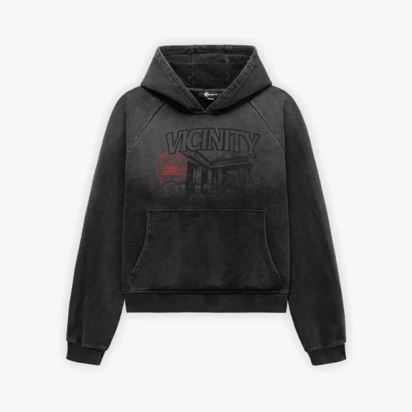 Gallery hoodie washed grey - Avenue Wear