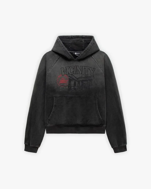 Gallery hoodie washed grey - Avenue Wear