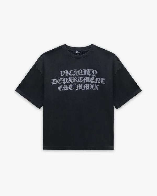 Goth dept tee vintage black - Avenue Wear