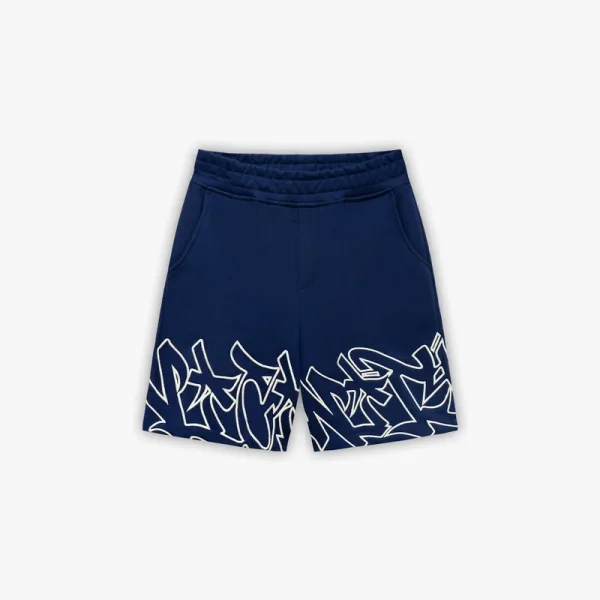 Graffiti shorts blue - Avenue Wear