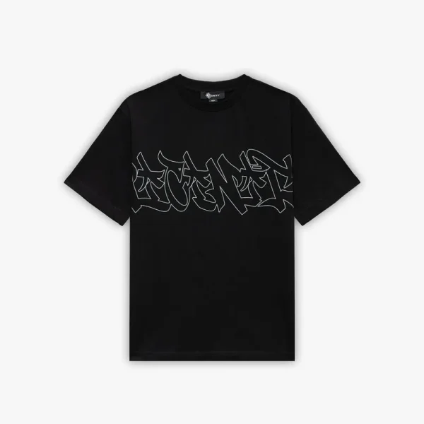 Graffiti tee black - Avenue Wear