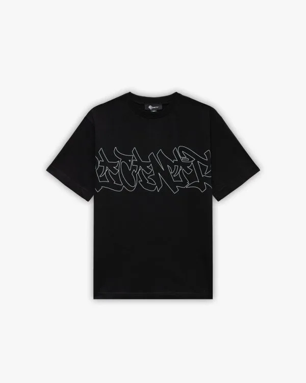 Graffiti tee black - Avenue Wear