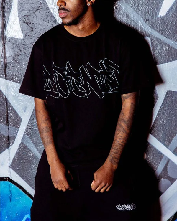 GRAFFITI TEE BLACK - T-Shirts - streetwear Avenue Wear