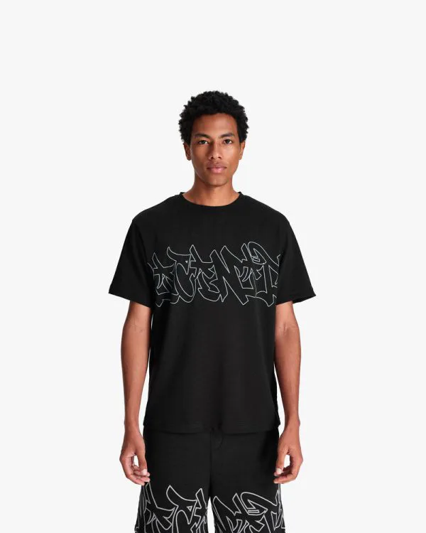 GRAFFITI TEE BLACK - T-Shirts - streetwear Avenue Wear