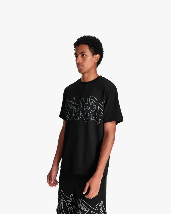 GRAFFITI TEE BLACK - T-Shirts - streetwear Avenue Wear