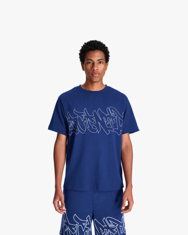 GRAFFITI TEE BLUE - T-Shirts - streetwear Avenue Wear