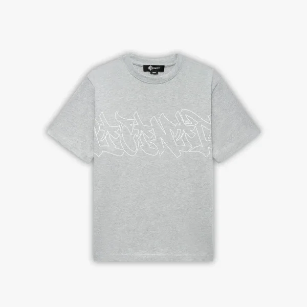 Graffiti tee grey melange - Avenue Wear