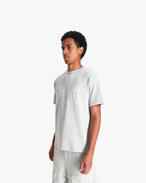 GRAFFITI TEE GREY MELANGE - T-Shirts - streetwear Avenue Wear