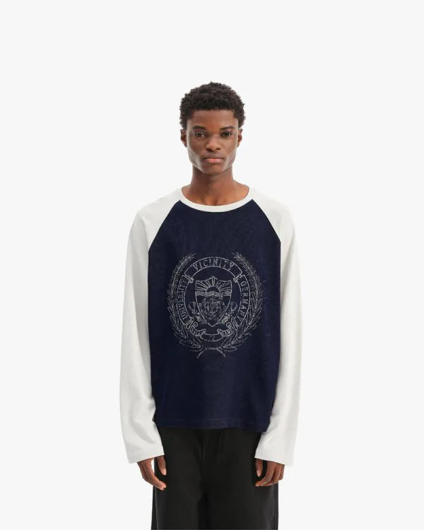 HALL OF FAME LONGSLEEVE BLUE/GREY - Sweats & Hoodies - streetwear Avenue Wear