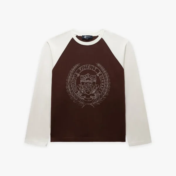 Hall of fame longsleeve brown cream - Avenue Wear