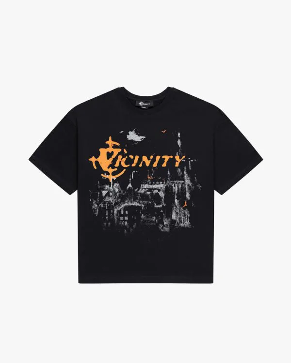 Haunted house tee black - Avenue Wear