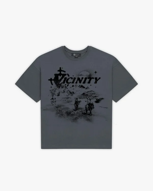 Hidden hills tee dark grey - Avenue Wear