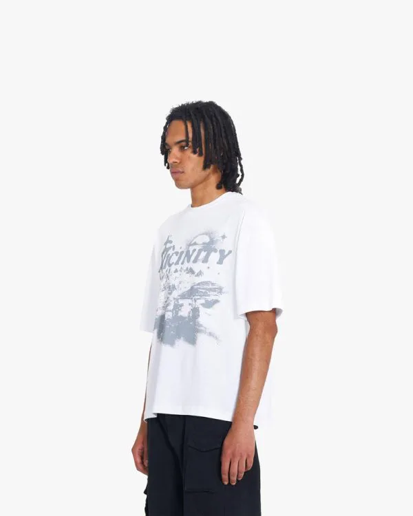 HIDDEN HILLS TEE WHITE - T-Shirts - streetwear Avenue Wear