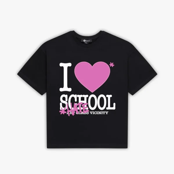 I love school tee black - Avenue Wear