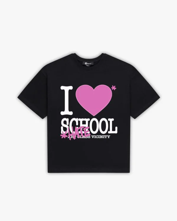 I love school tee black - Avenue Wear