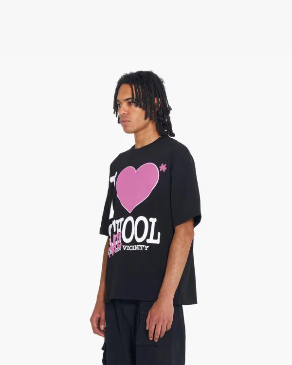 I LOVE SCHOOL TEE BLACK - T-Shirts - streetwear Avenue Wear