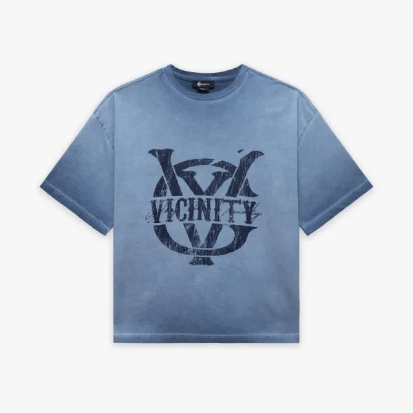Initials tee blue - Avenue Wear