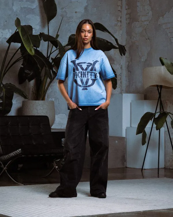 INITIALS TEE BLUE - Sweats & Hoodies - streetwear Avenue Wear