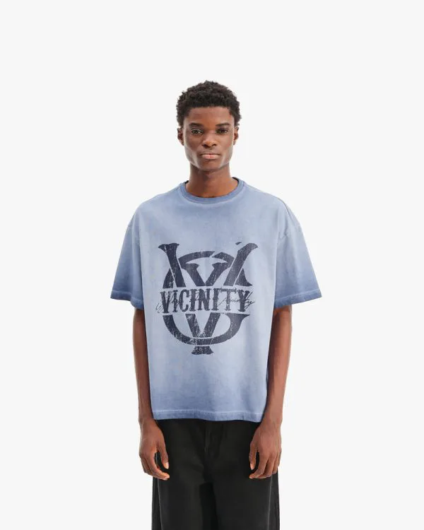 INITIALS TEE BLUE - Sweats & Hoodies - streetwear Avenue Wear