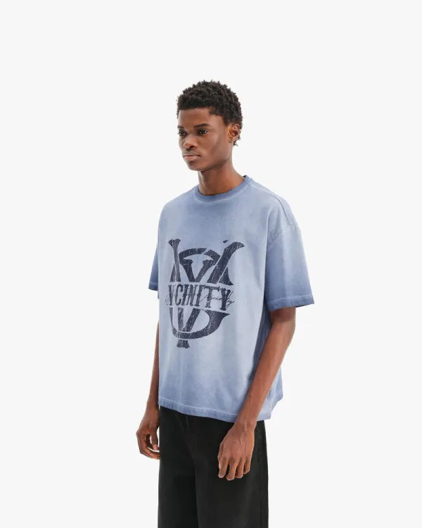 INITIALS TEE BLUE - Sweats & Hoodies - streetwear Avenue Wear