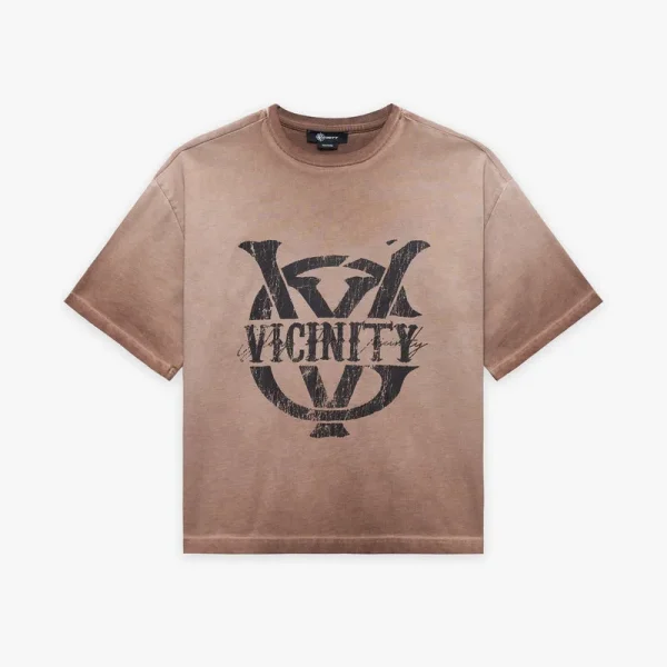 Initials tee brown - Avenue Wear