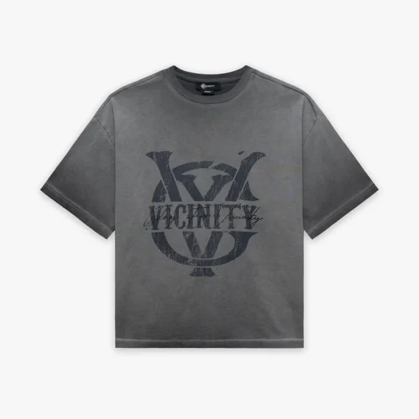 Initials tee dark grey - Avenue Wear