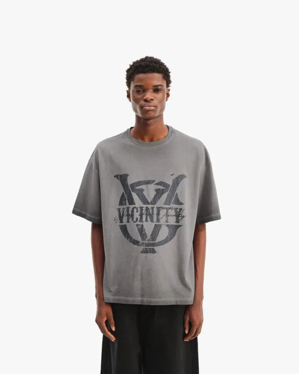 INITIALS TEE DARK GREY - Sweats & Hoodies - streetwear Avenue Wear