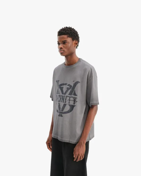 INITIALS TEE DARK GREY - Sweats & Hoodies - streetwear Avenue Wear