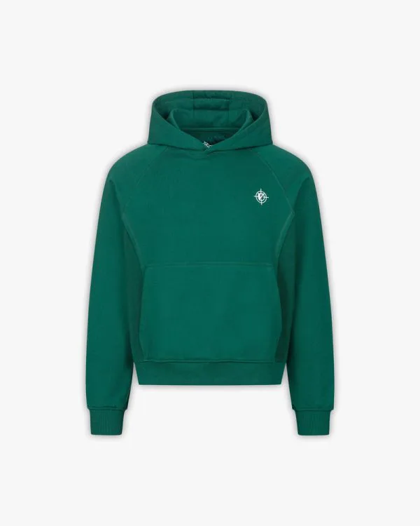 Inside out hoodie forrest green - Avenue Wear
