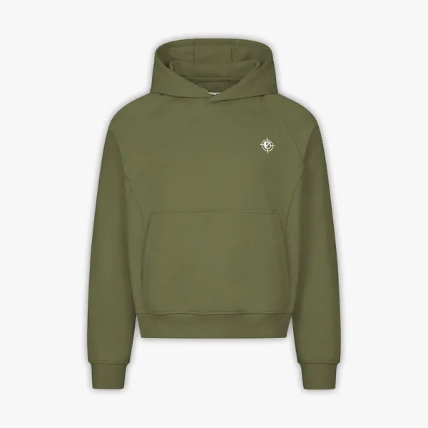 Inside out hoodie khaki - Avenue Wear