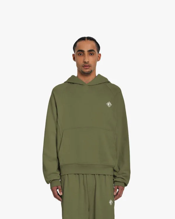 INSIDE OUT HOODIE KHAKI - Sweats & Hoodies - streetwear Avenue Wear