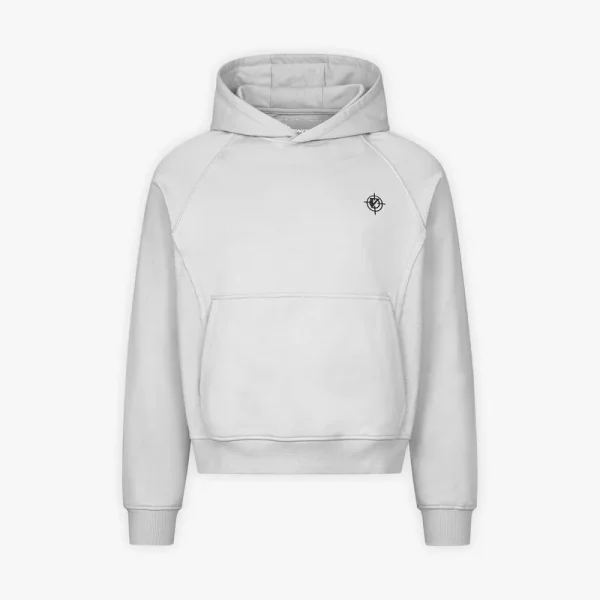 Inside out hoodie light grey - Avenue Wear