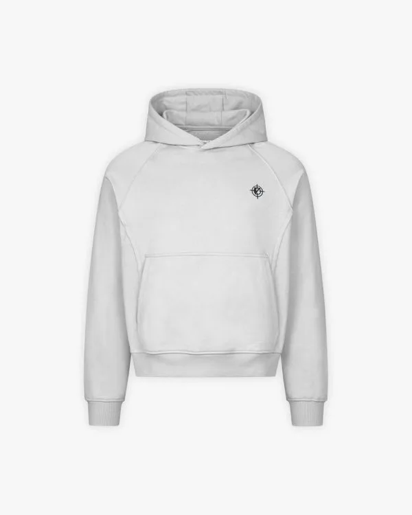 Inside out hoodie light grey - Avenue Wear