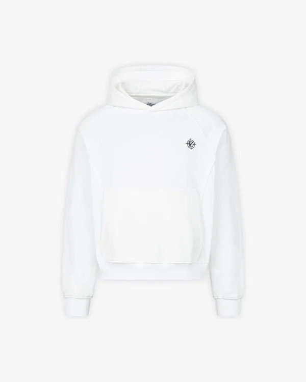 Inside out hoodie white - Avenue Wear