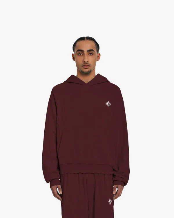 INSIDE OUT HOODIE WINE RED - Sweats & Hoodies - streetwear Avenue Wear