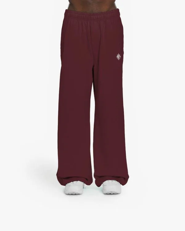 INSIDE OUT JOGGER WINE RED - Pantalons & Jorts - streetwear Avenue Wear