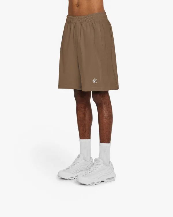 INSIDE OUT SHORTS CHOCOLATE BROWN - Pantalons & Jorts - streetwear Avenue Wear