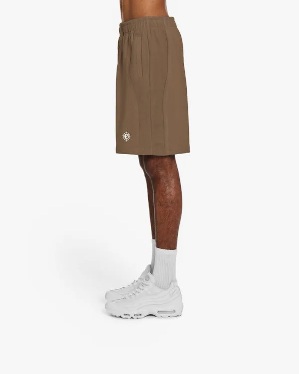 INSIDE OUT SHORTS CHOCOLATE BROWN - Pantalons & Jorts - streetwear Avenue Wear