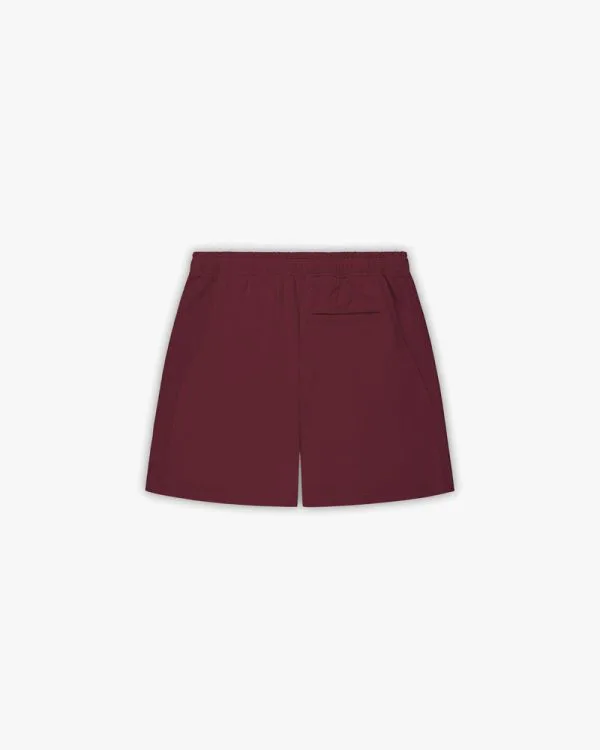 INSIDE OUT SHORTS WINE RED - Pantalons & Jorts - streetwear Avenue Wear