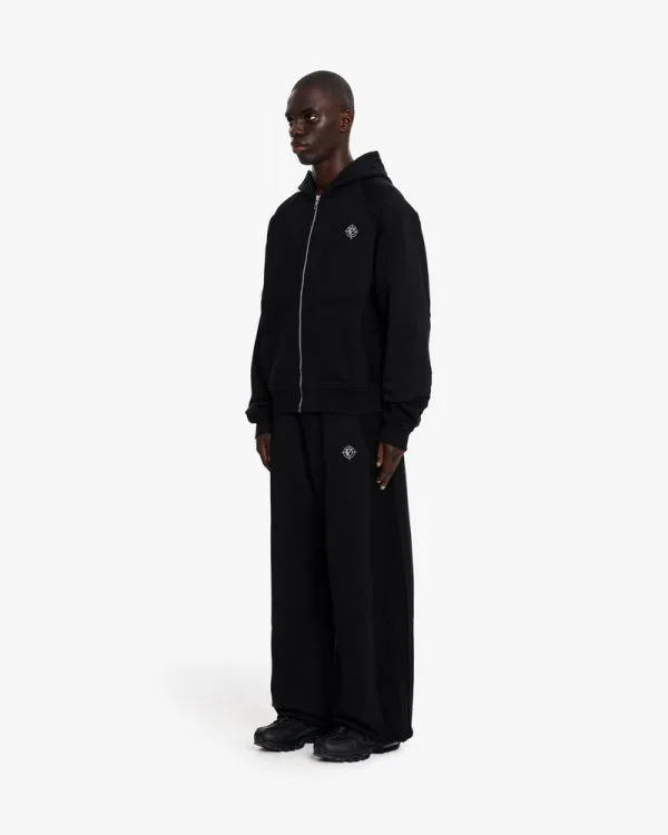 INSIDE OUT ZIP HOODIE BLACK - Sweats & Hoodies - streetwear Avenue Wear