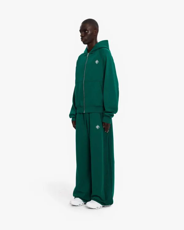 INSIDE OUT ZIP HOODIE FORREST GREEN - Sweats & Hoodies - streetwear Avenue Wear