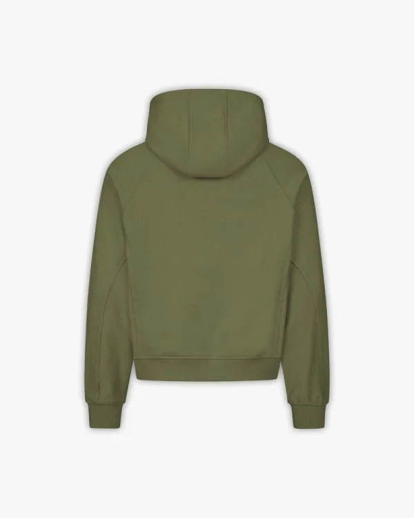 INSIDE OUT ZIP HOODIE KHAKI - Sweats & Hoodies - streetwear Avenue Wear