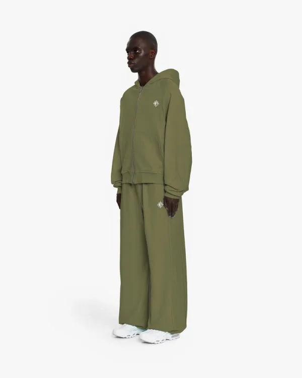 INSIDE OUT ZIP HOODIE KHAKI - Sweats & Hoodies - streetwear Avenue Wear