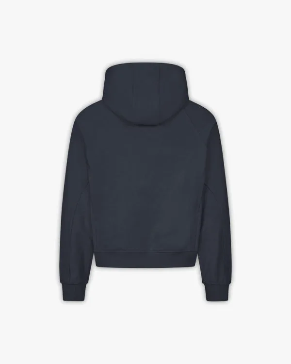 INSIDE OUT ZIP HOODIE NAVY - Sweats & Hoodies - streetwear Avenue Wear
