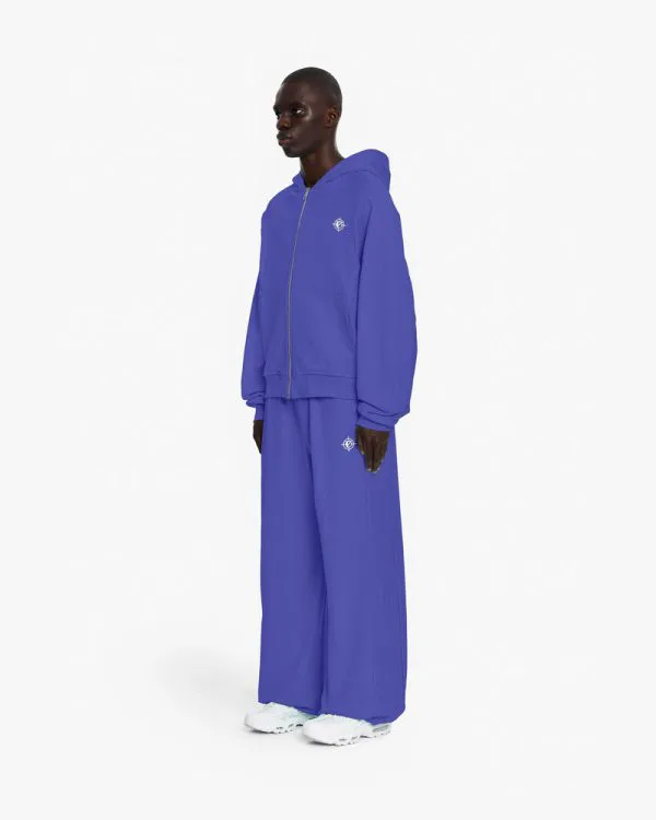 INSIDE OUT ZIP HOODIE OCEAN BLUE - Sweats & Hoodies - streetwear Avenue Wear