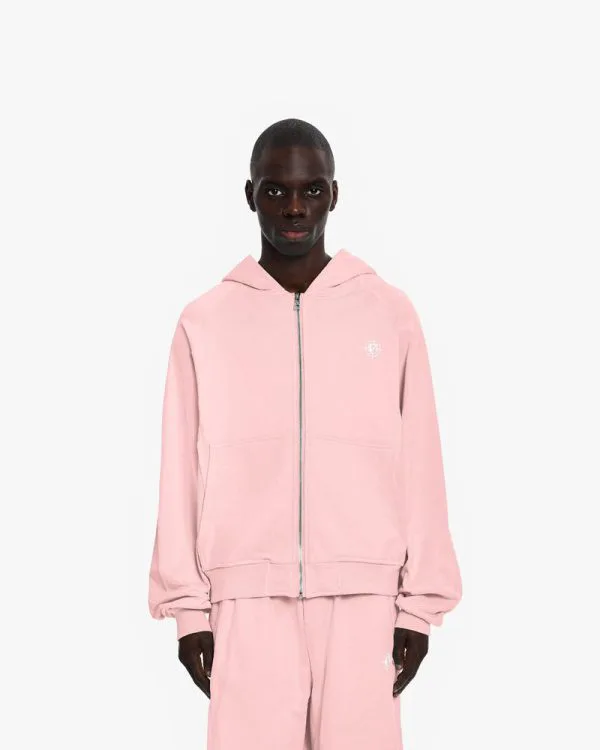 INSIDE OUT ZIP HOODIE PINK - Sweats & Hoodies - streetwear Avenue Wear
