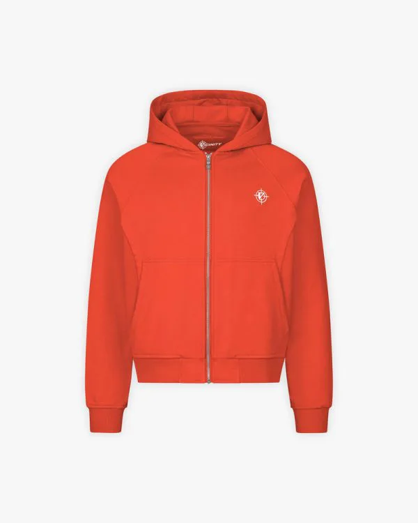 Inside out zip hoodie strawberry - Avenue Wear